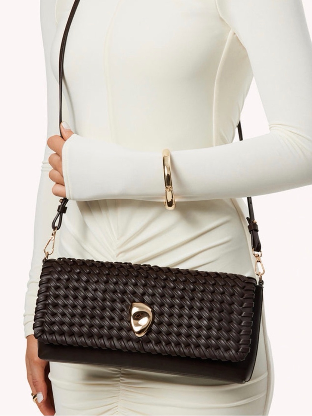 Leilah Clutch Bag Chocolate